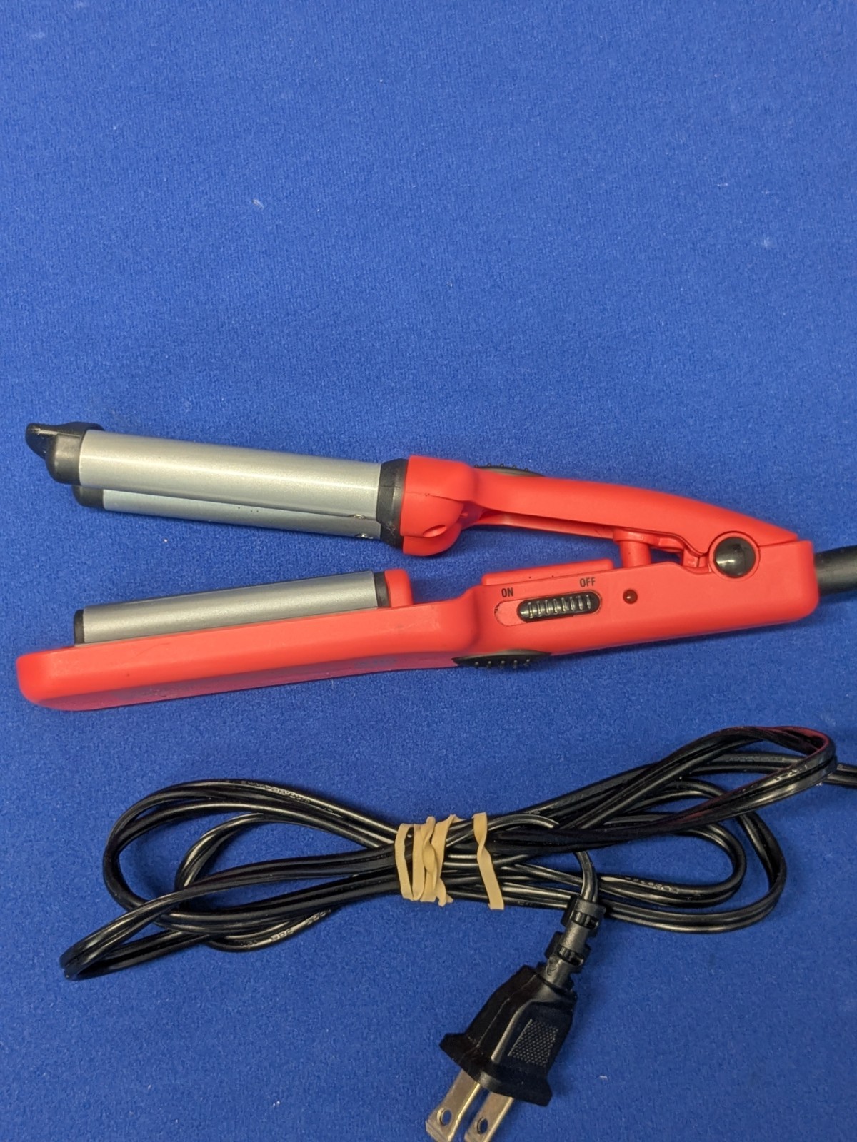 Conair Mini Ceramic Hair Waver Deep Waver Crimper Red Travel Size Tested