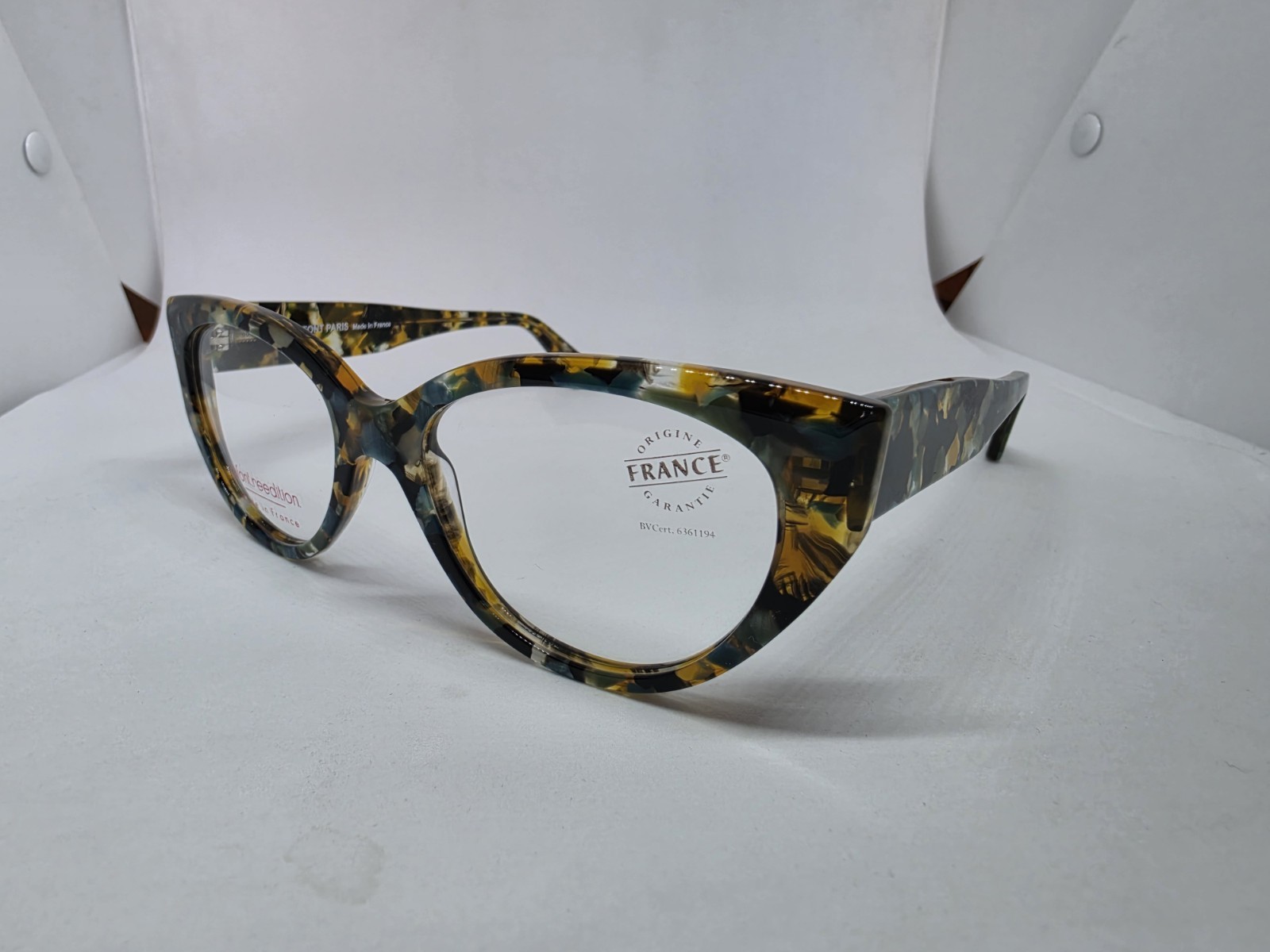 JEAN LAFONT PARIS MARILYN 3177 BLUE ORANGE EYEGLASSES NEW AUTHENTIC FRANCE