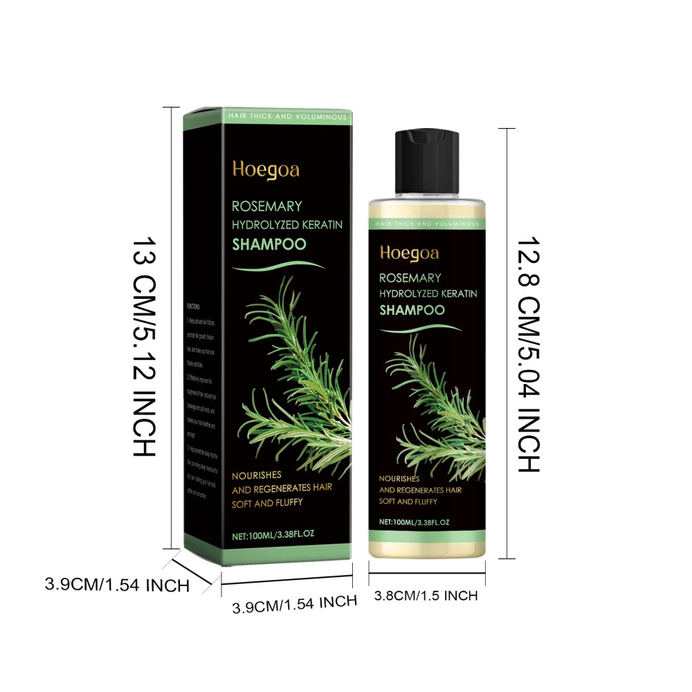 2 Pack Organic Rosemary Hair Growth Shampoo for Women and Men-Natural Thickening
