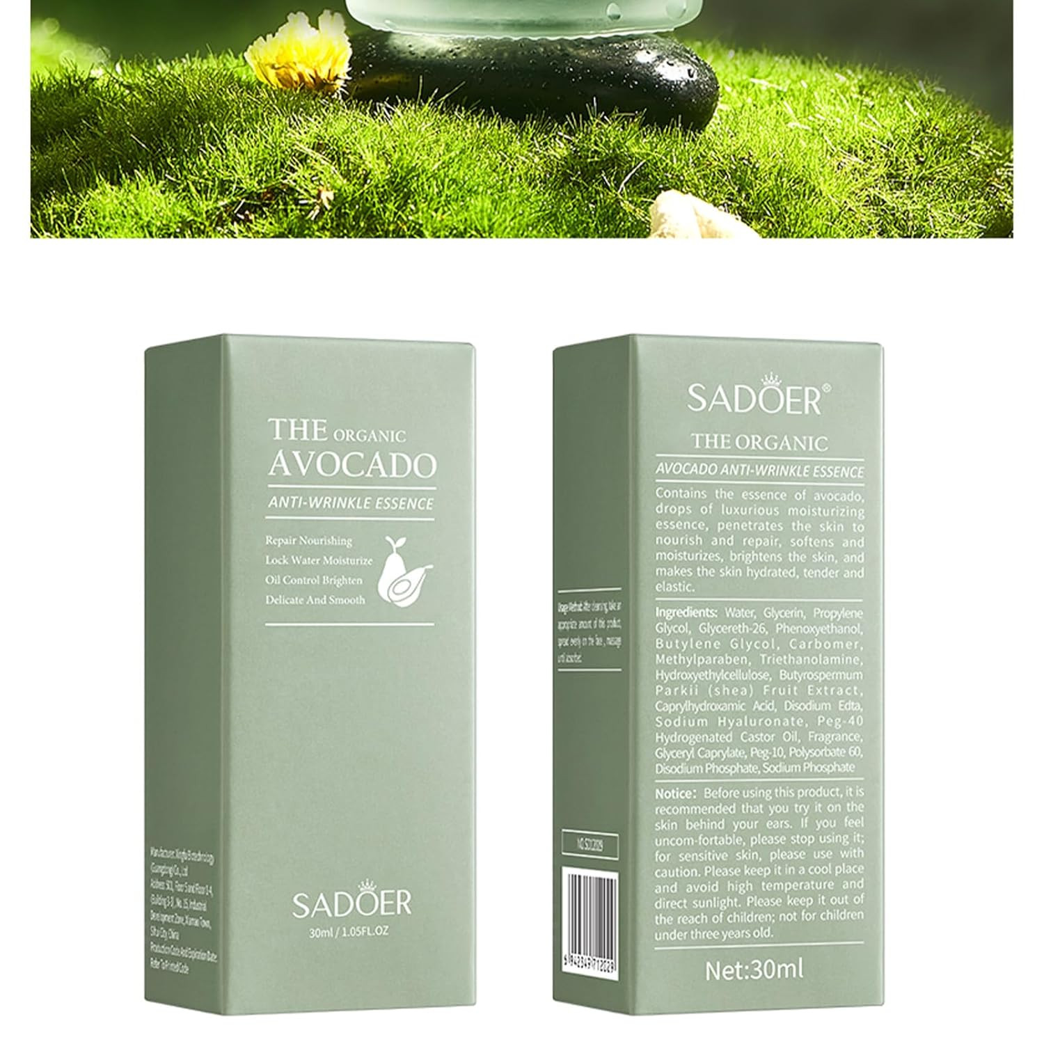 Avocado Skin Care Set, 11-In-1 Skincare Gift Set with Facial Cleanser, Face Seru