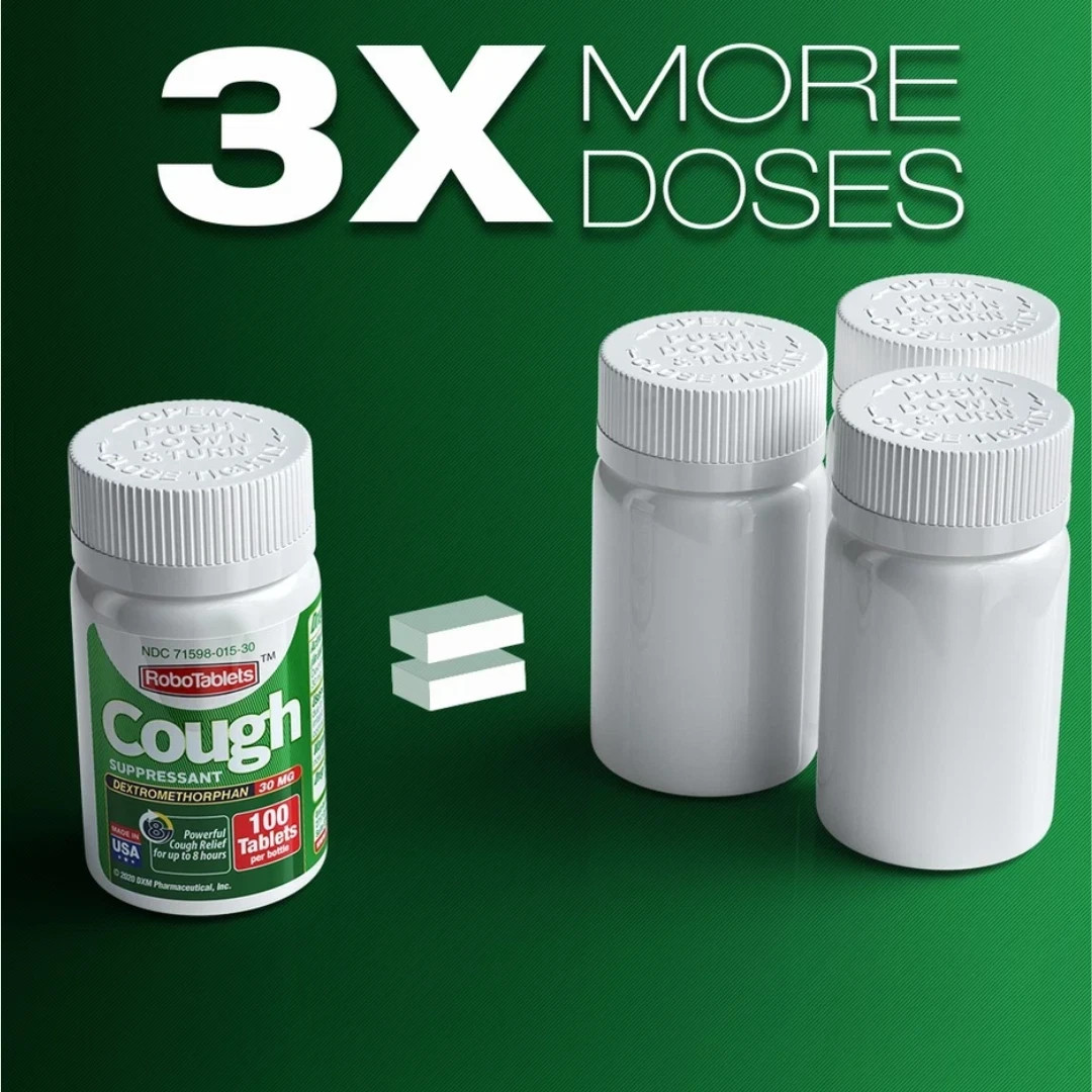 Cough Suppressant 100 Tablets 30mg Dextromethorphan