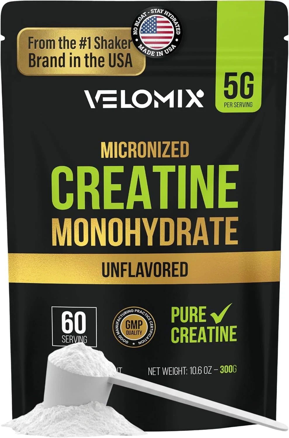 Micronized Creatine Monohydrate Powder – 100% Pure Creatine Powder Unflavored an