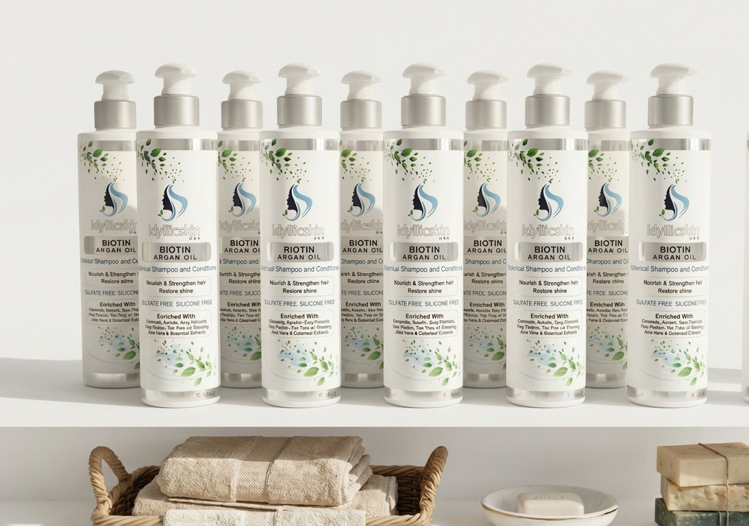 Clearance-3for $9.9-Biotin Argan oil shampoo and conditioner 2in1, 10 oz bottle