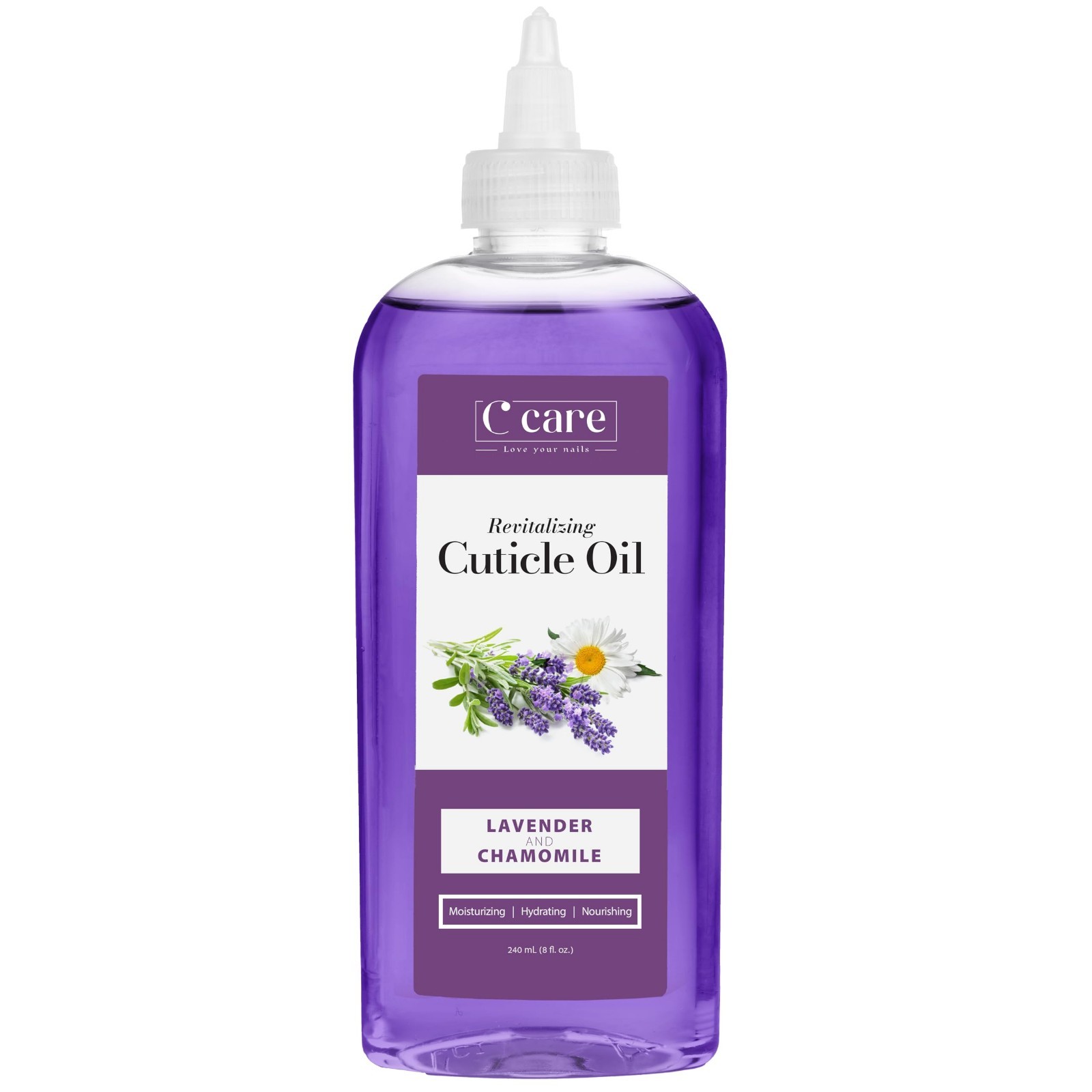 Lavender Chamomile Cuticle Oil – Moisturizes & Strengthens Nails – 8oz Repair