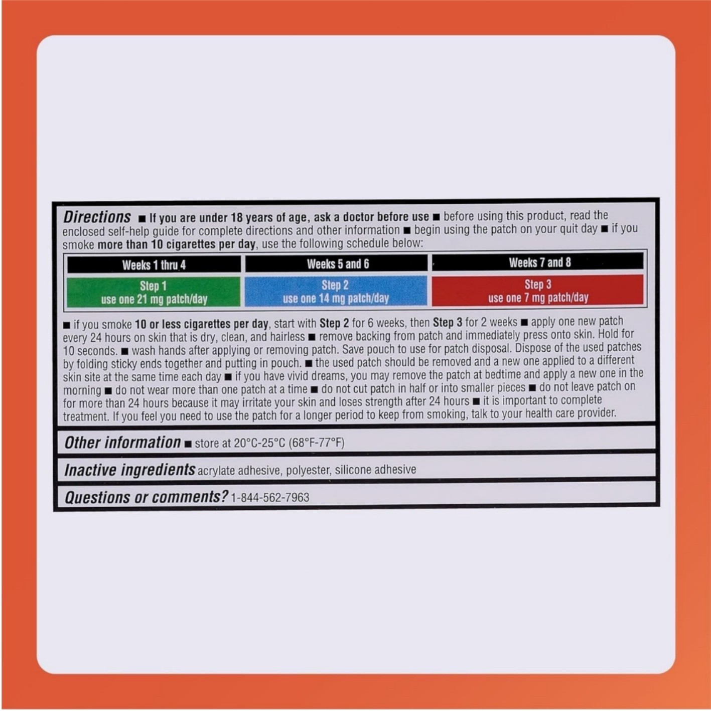 2 PACK Rugby Clear Nicotine 21mg Transdermal System Patch Step Exp 06/2028