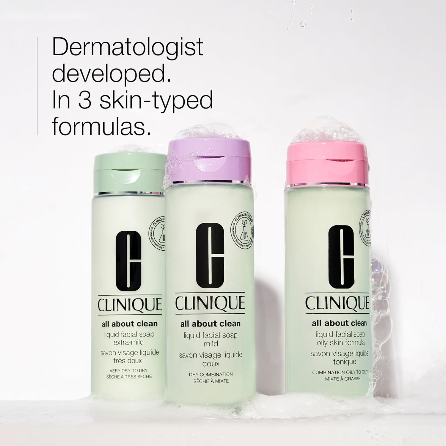 Clinique All About Clean Facial Cleanser Oily Skin Types 3 4 6.7 fl oz