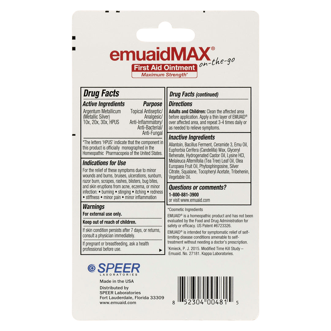 EMUAIDMAX® First Aid Ointment On-the-Go – 0.35 fl oz (2 Pack)