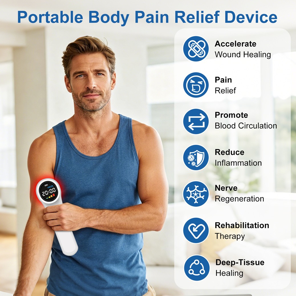 1760mW Low Level Laser Therapy for Neck Back Muscle Strain Treatment Pain Relief