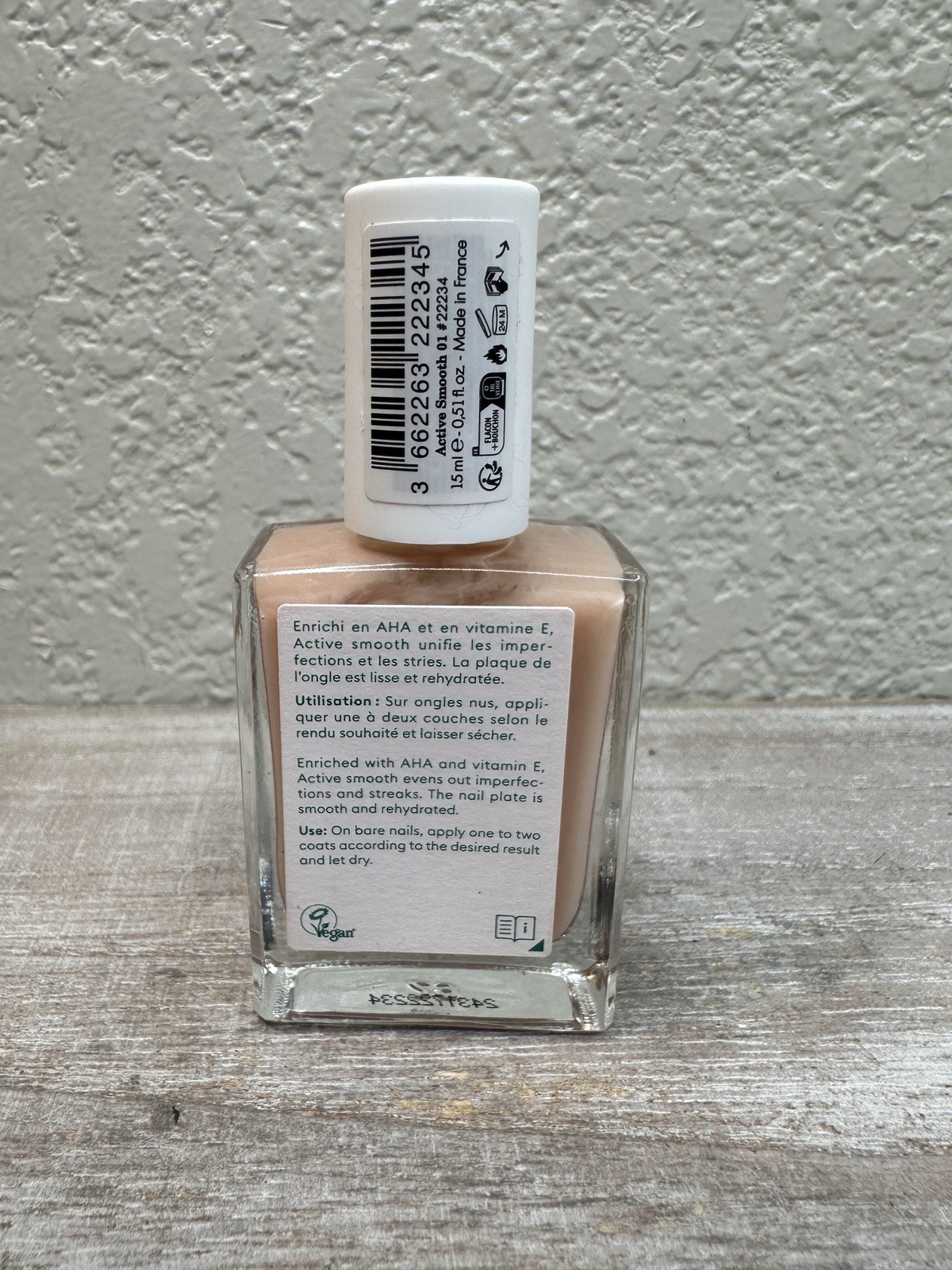 manucurist Active Smooth Nail Strengthener & Ridge Filler FULL SZ NEW FAST SHIP