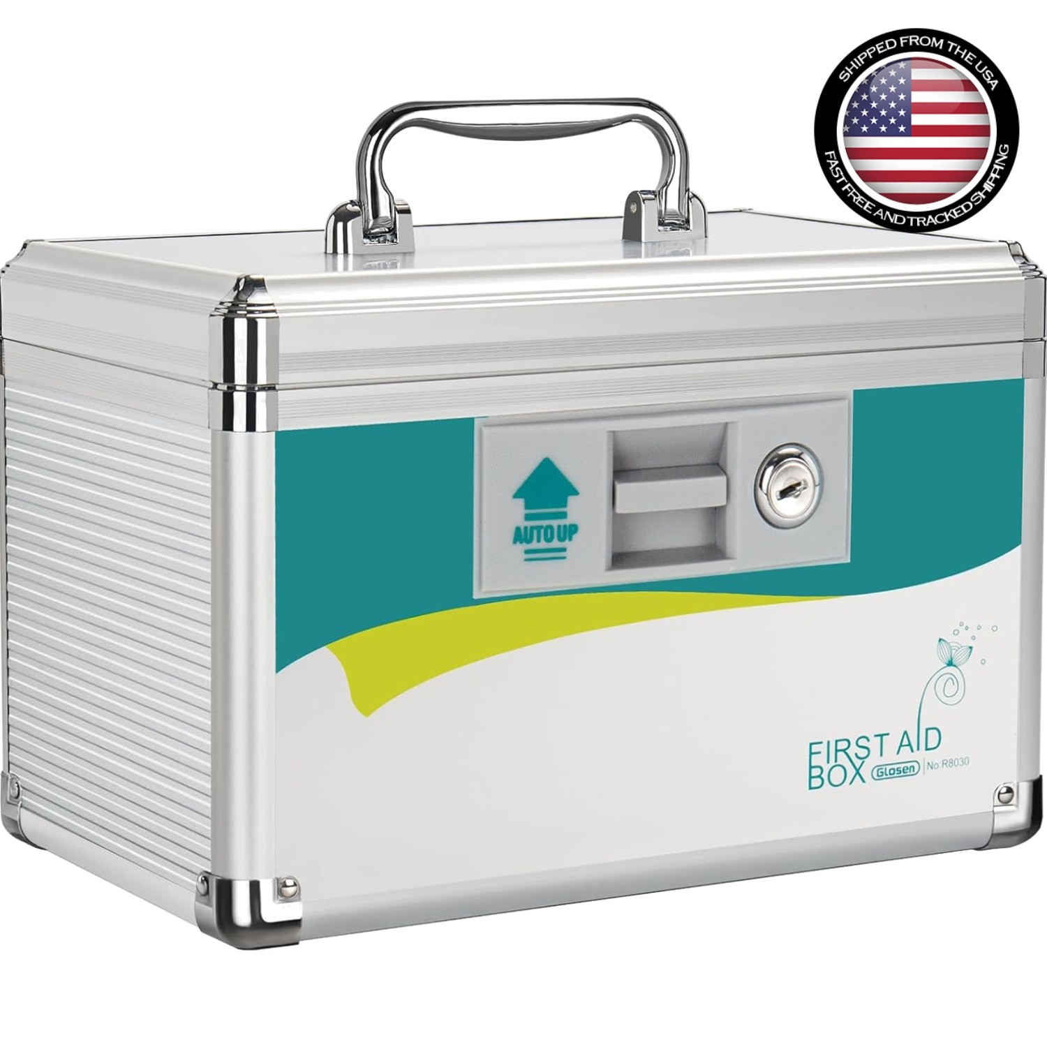 Water-Resistant Medicine Lock Box with 2 Keys – Perfect for Home & Travel