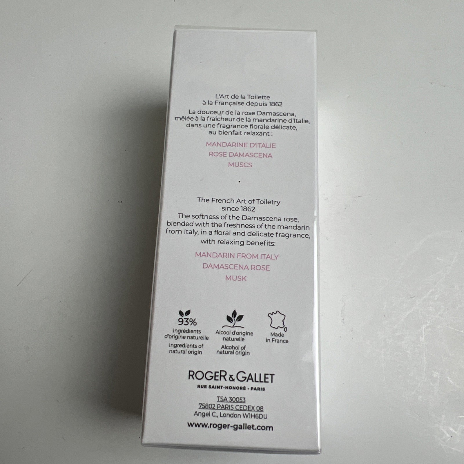 ROSE BY ROGER & GALLET-UNISEX-EAU PARFUMEE-SPRAY-3.3 OZ-100 ML-FRANCE