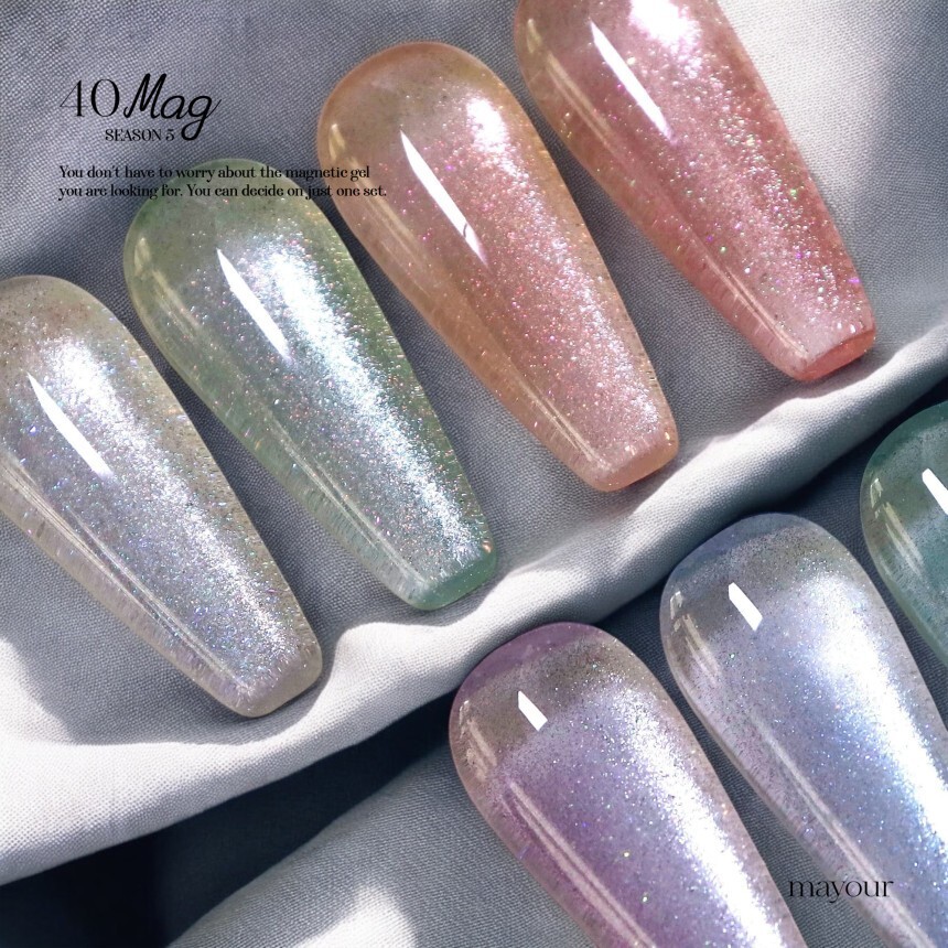 Mayour Magnetic Gel The Collector Season 5 8ml 40 Colors Nail Polish K-Beauty
