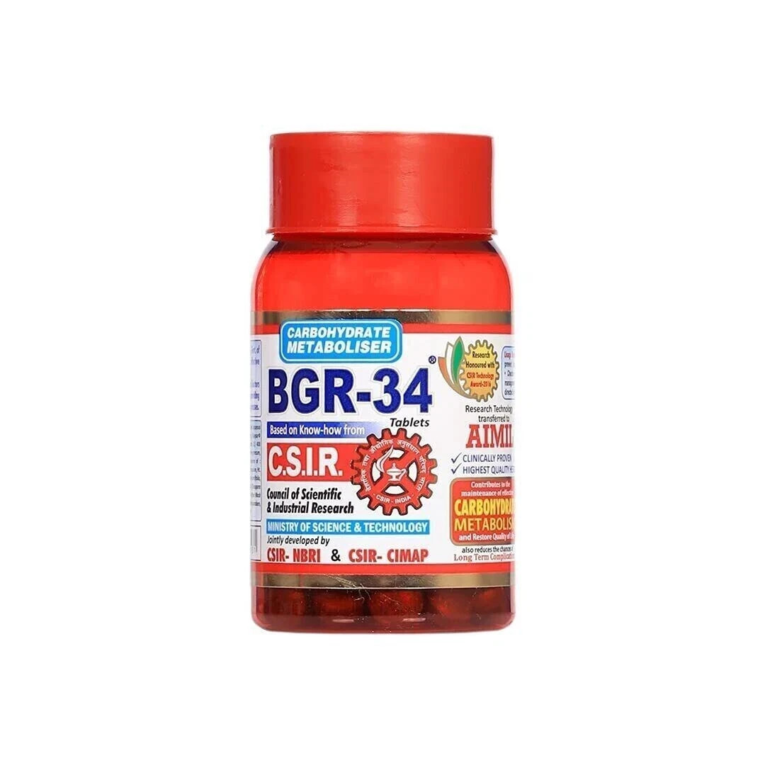 8 x Aimil BGR 34 – 100 Tabets (Box of 8*100 = 800Tablets) Free Shipping 04-2028
