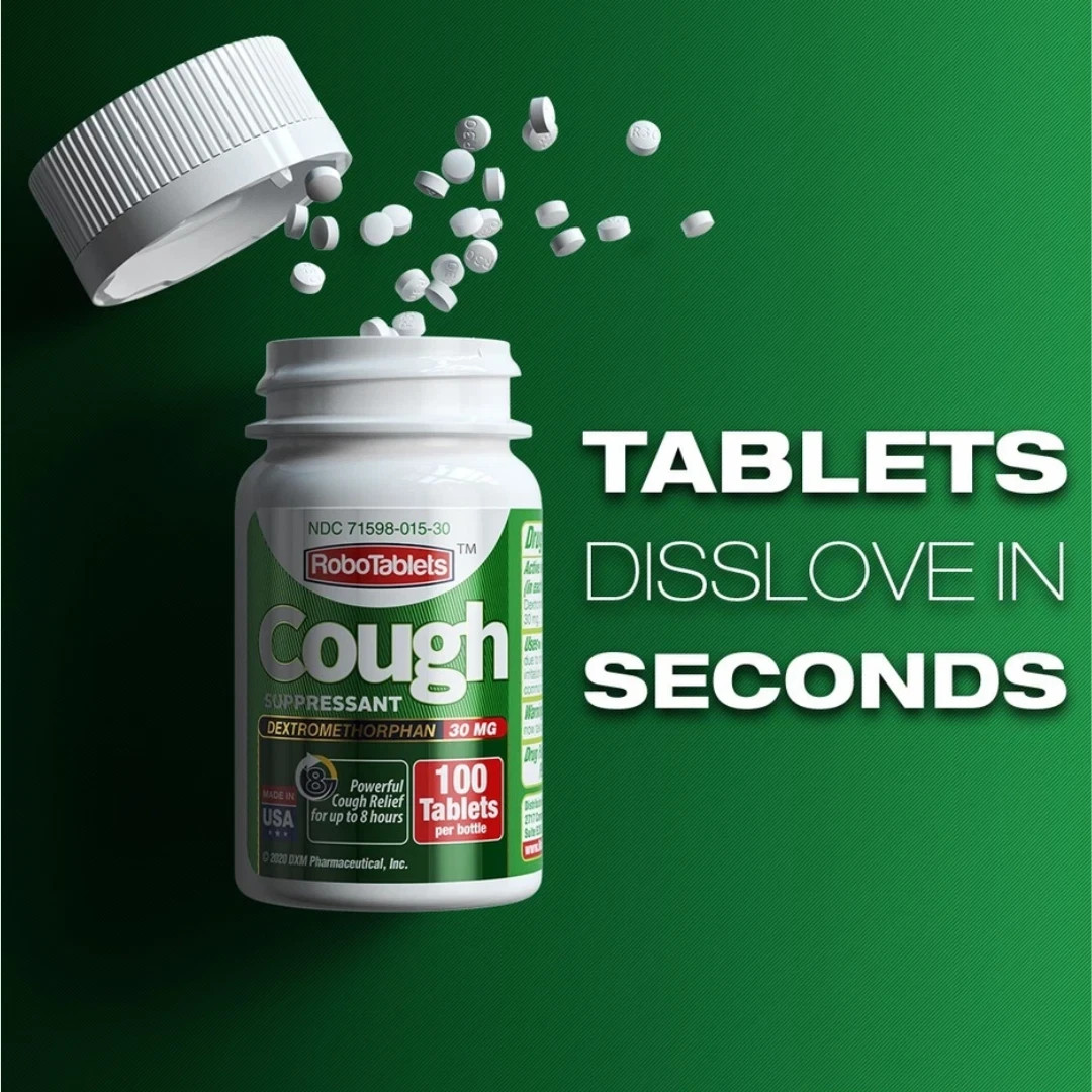Cough Suppressant 100 Tablets 30mg Dextromethorphan