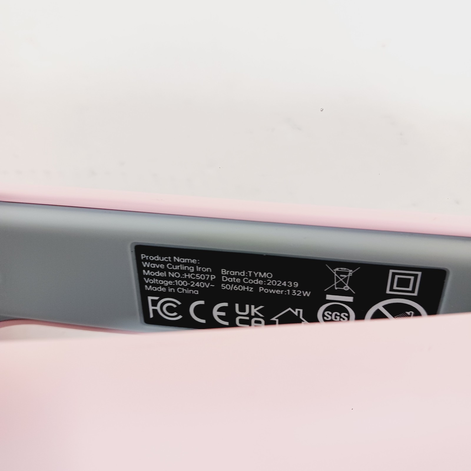 TYMO ROVY Hair Crimper Waver Hair Tool Deep Wave Curling Iron Wand Ionic – Pink