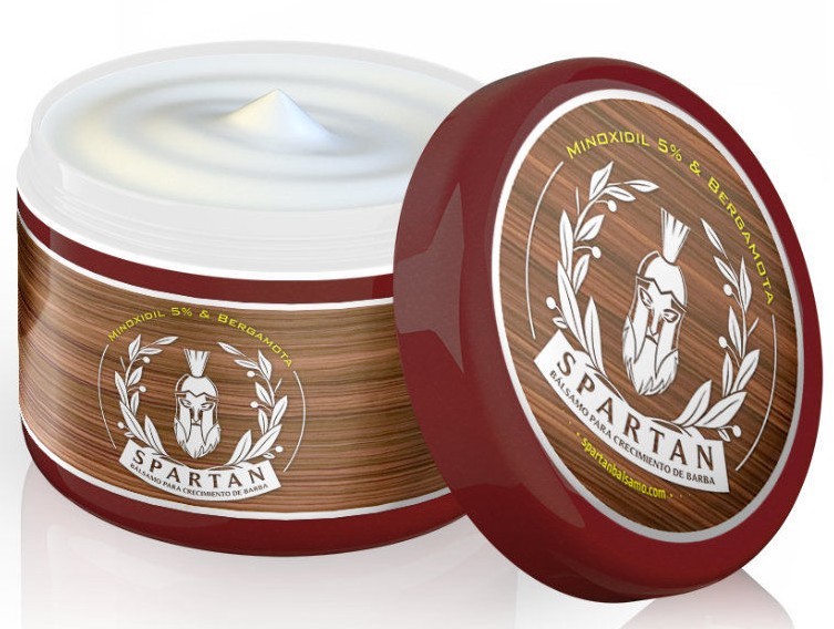 Spartan Beard & Mustache Growth Balm with Minoxidi, Bergamot & Biotin 60ml/2 oz