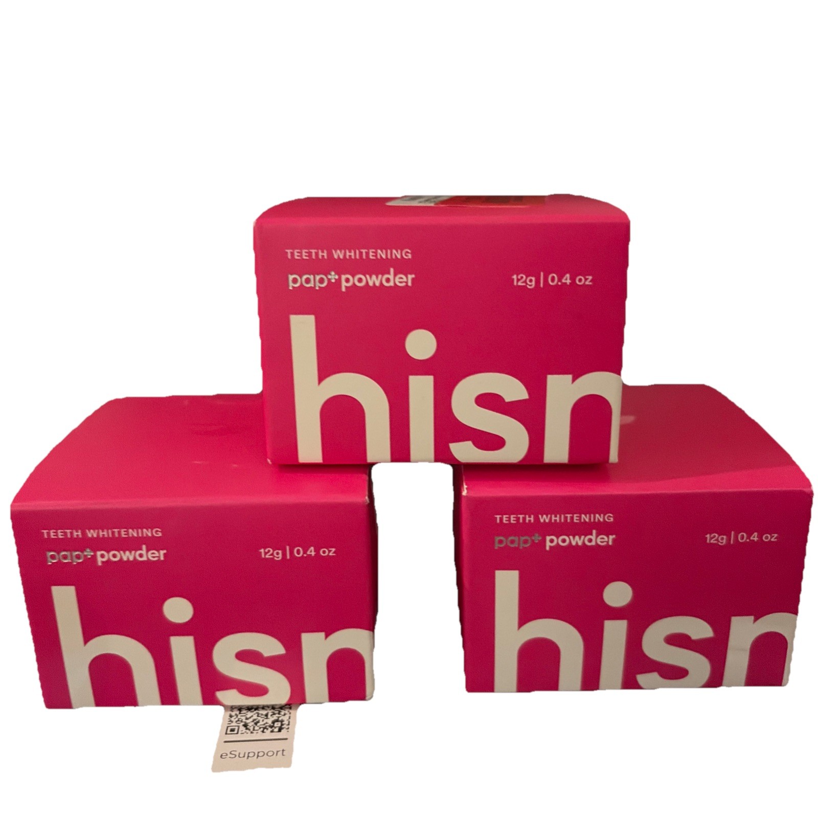 3X Hismile Pap Powder Teeth Whitening Powder 12g 0.4 oz. New In Box