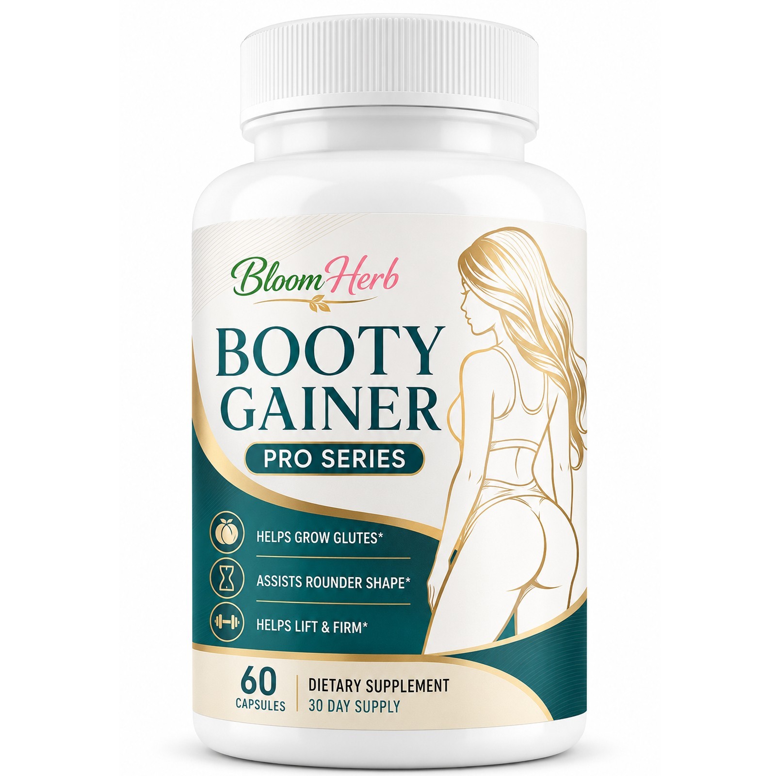 BloomHerb Booty Gainer Capsule Butt Enhancement Buttock Hip Enlargement – 5 Pack