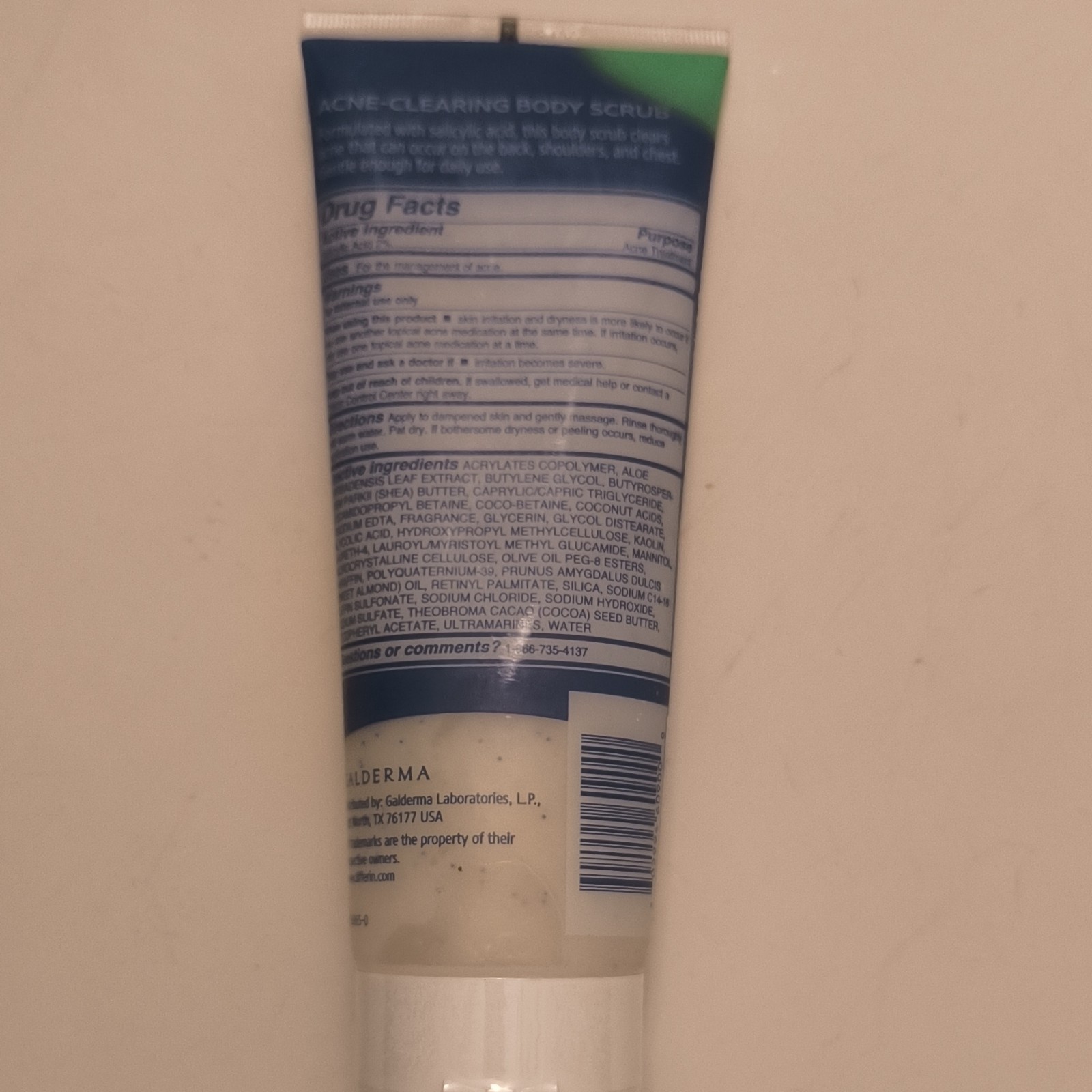 Differin Cleanse Body Scrub 2% Salicylic Acid Acne Treatment 8 fl oz (237 mL)