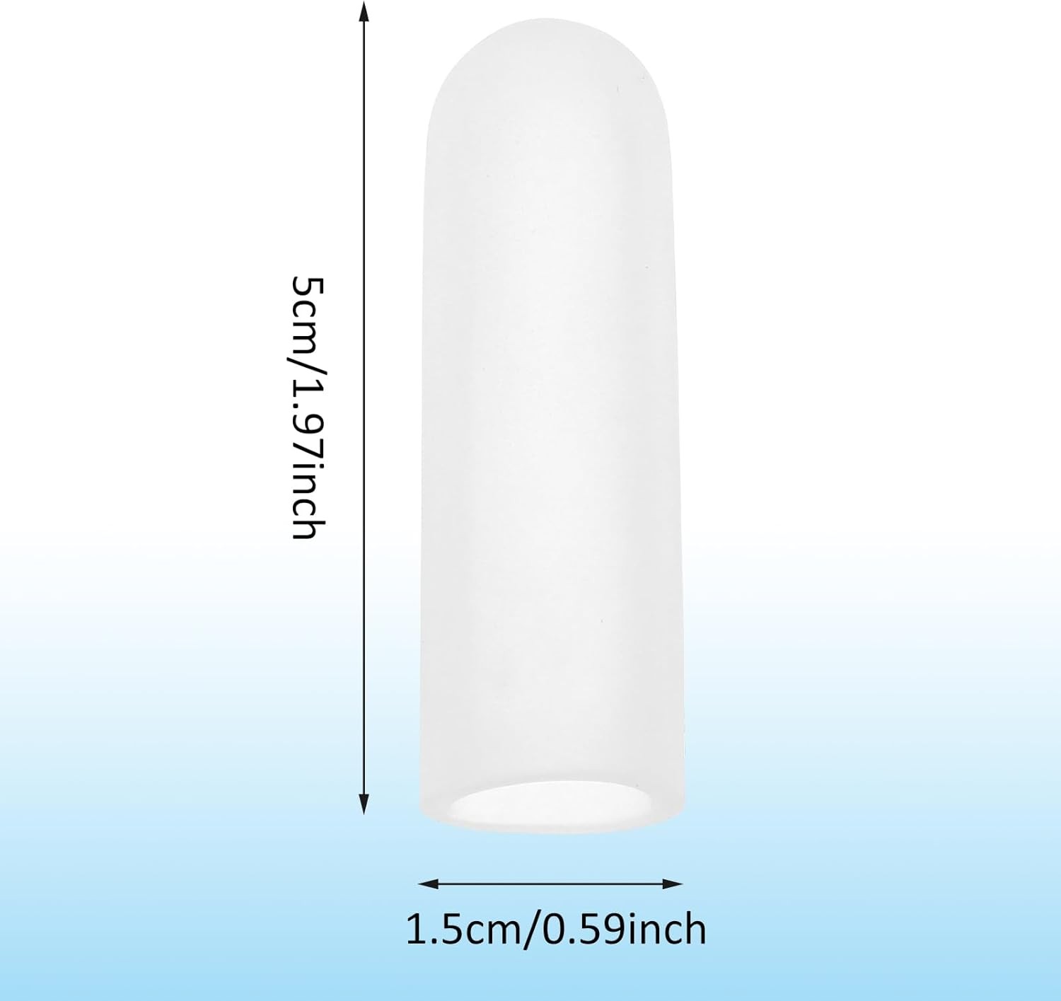 Gel Finger Cots, 10 PCS Protectors Caps Silicone Clear