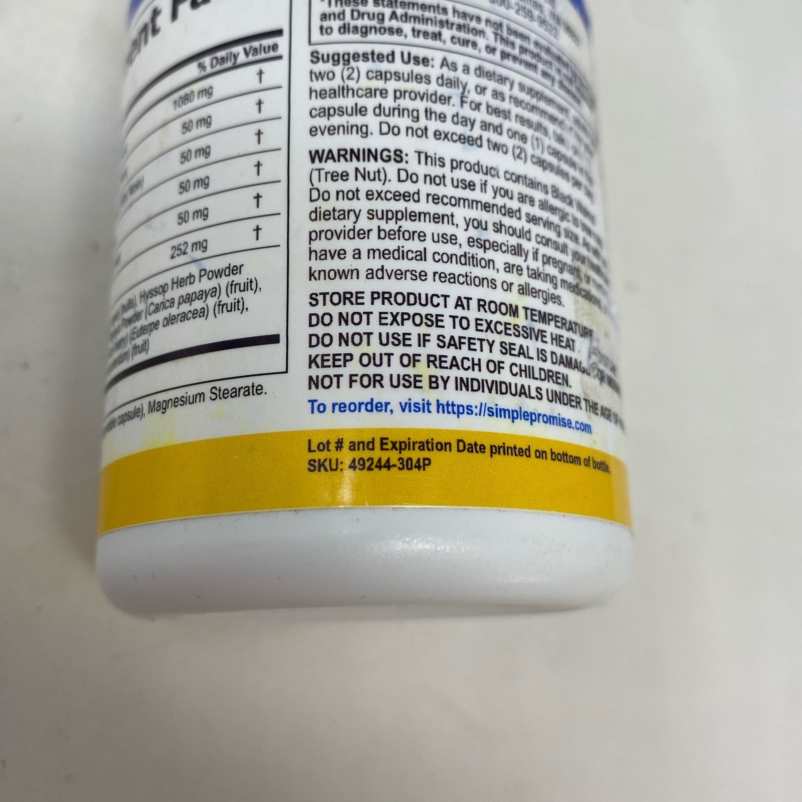 Simple Promise Paratoxil Daily Gut Cleanse – 60 Capsules