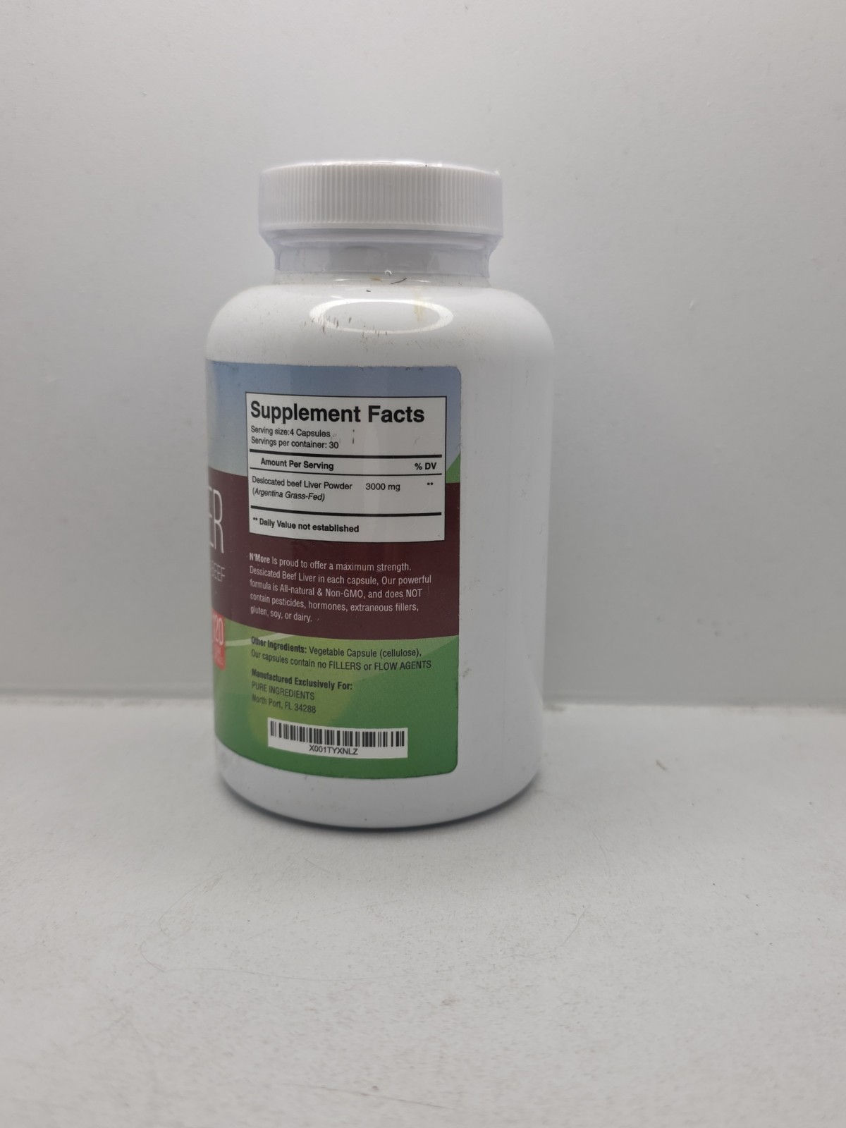 Desiccated Beef Liver Capsules, Certified 100% Grass Fed Undefatted