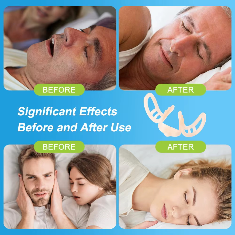 Anti Snore Nasal Dilator Stop Snoring Silicone Nose Clip Sport Easy Breath Nasal