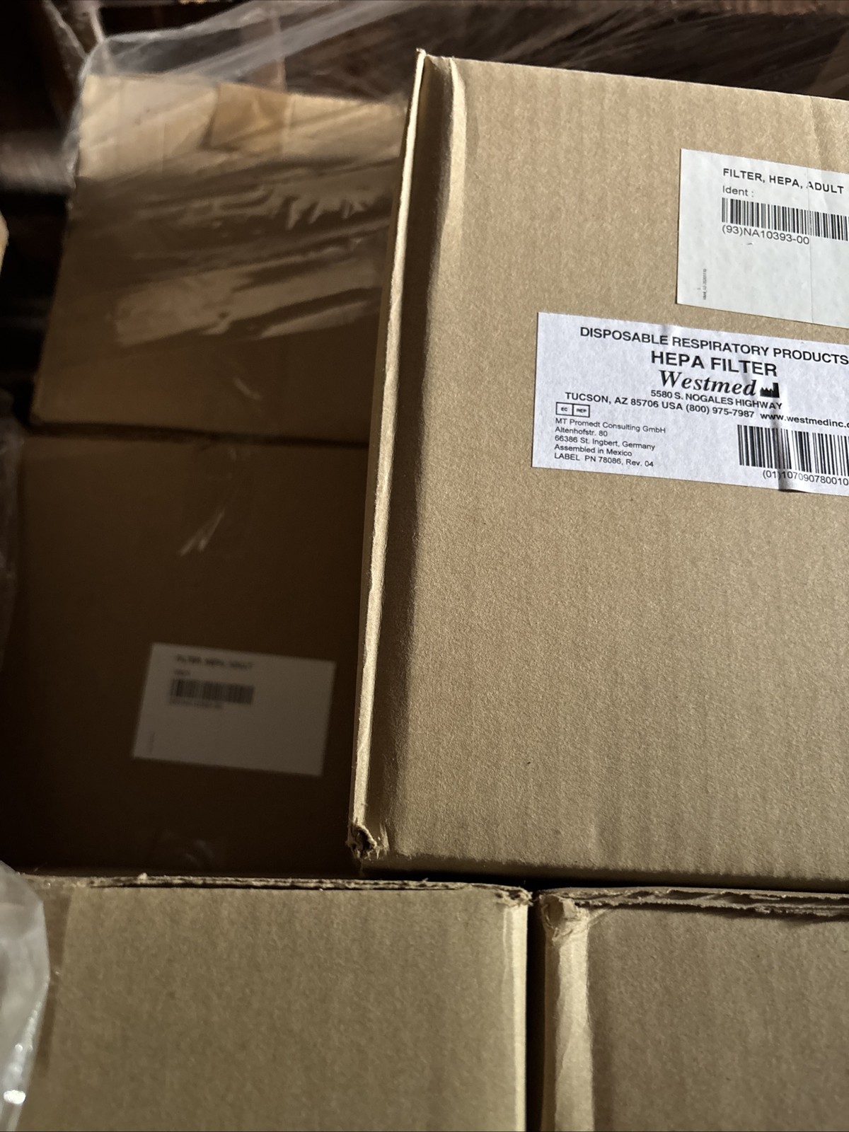 6159 Westmed Hepa Filter w/CO2 Port – 50 Pack Case – Exp 10/2025