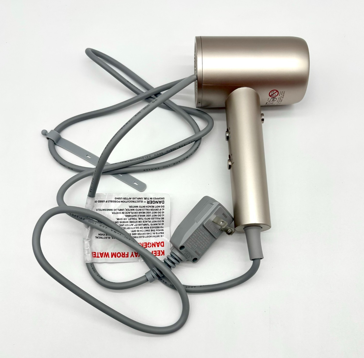 Tymo Airbliss 3 In 1 Hair Dryer w/ Adjustable Temperature And Speed – Gold
