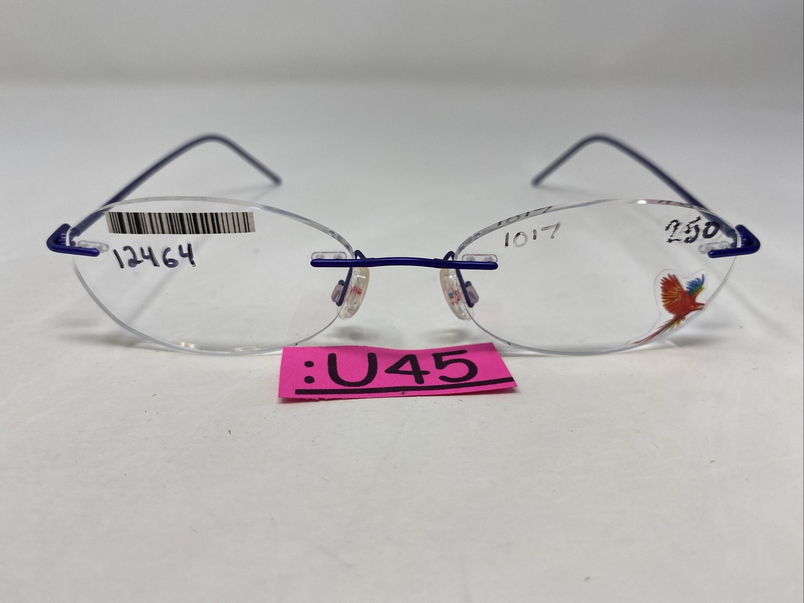 Maui Jim Japan MJO 2004-36M 51-17-140 Deep Blue Rimless Eyeglasses Frame :U45