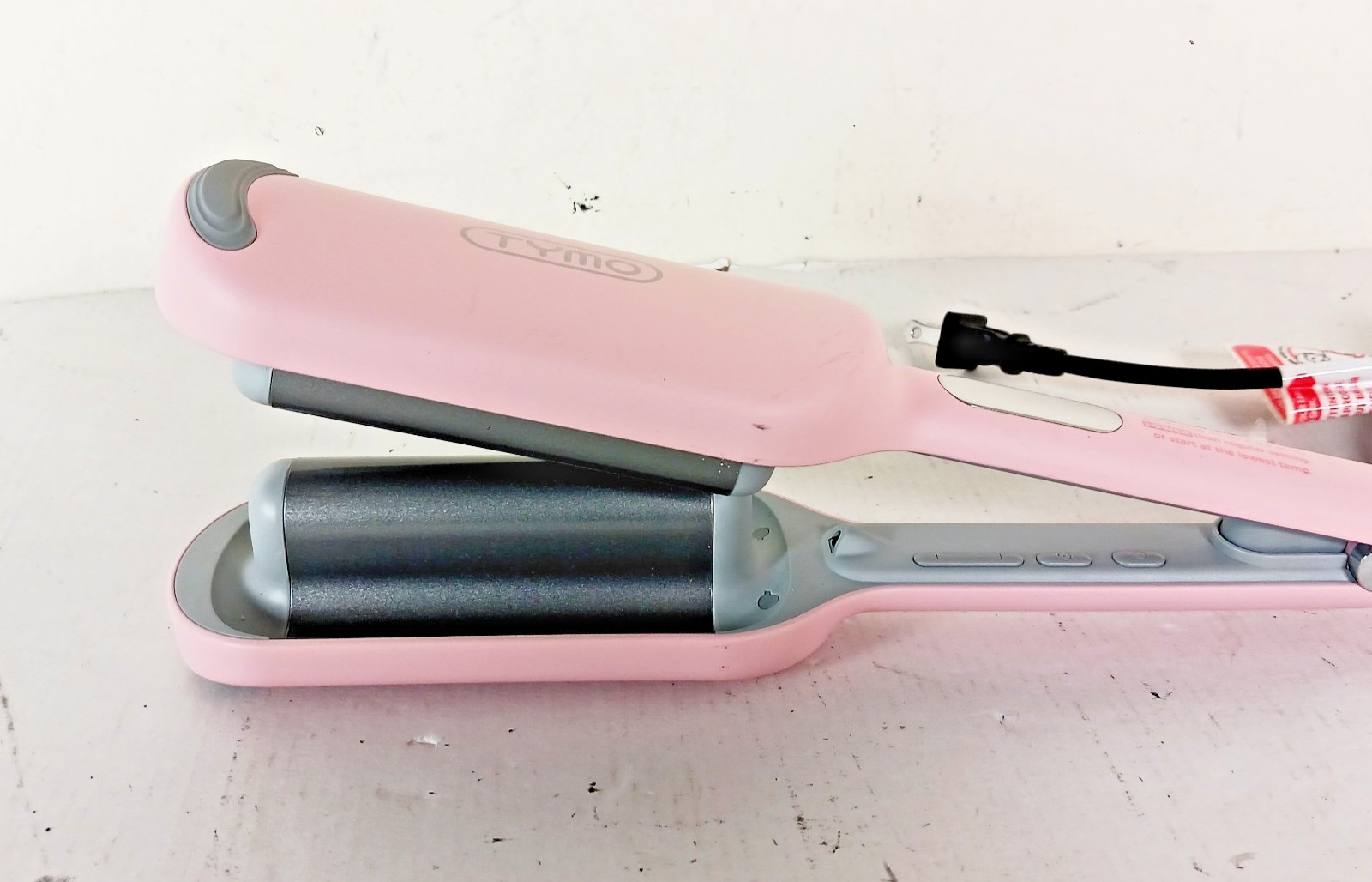 TYMO ROVY Hair Crimper Waver Hair Tool Deep Wave Curling Iron Wand Ionic – Pink