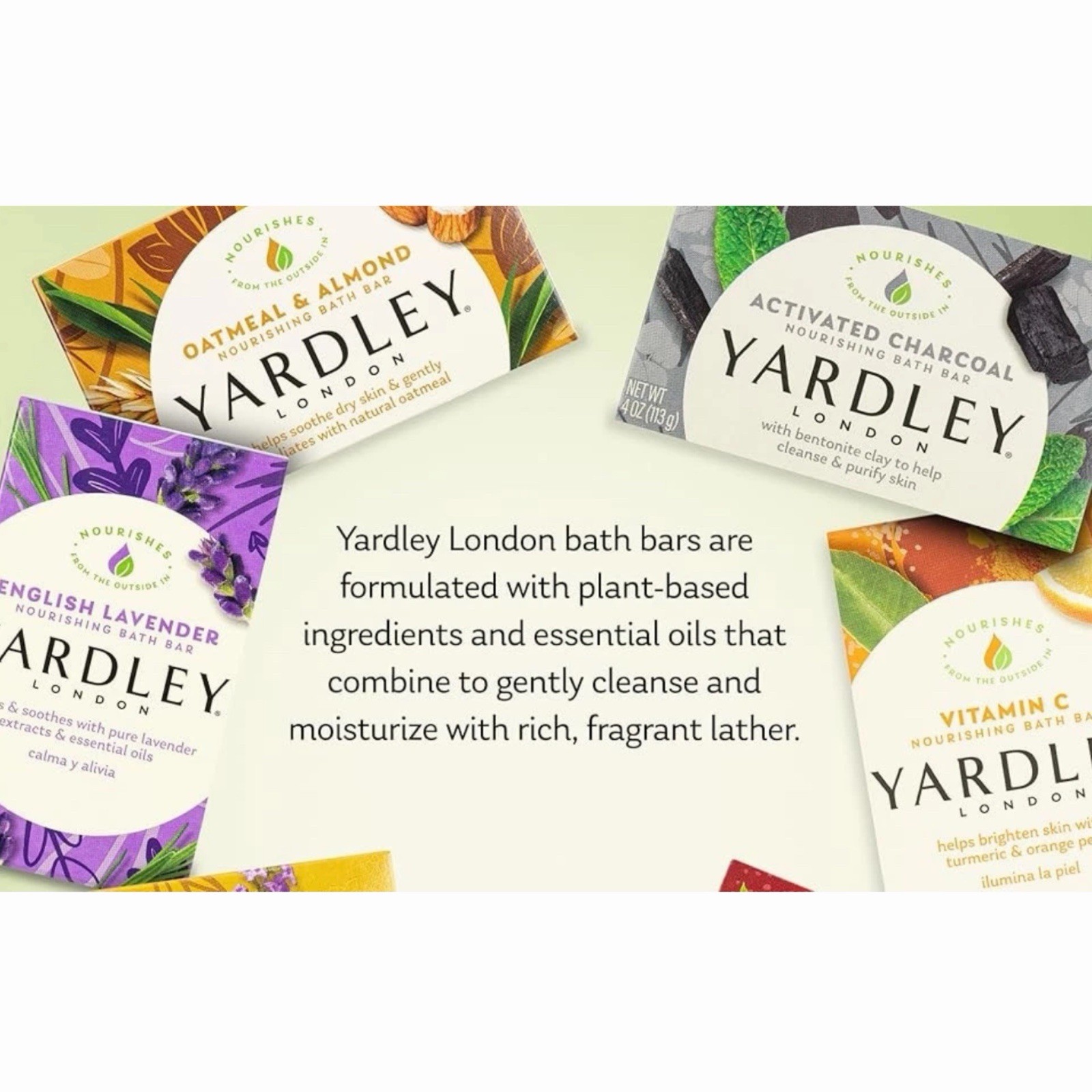 Yardley Nourishing Bath Bar Soap English Lavender 2 Pack 4 Ounces New Sealed