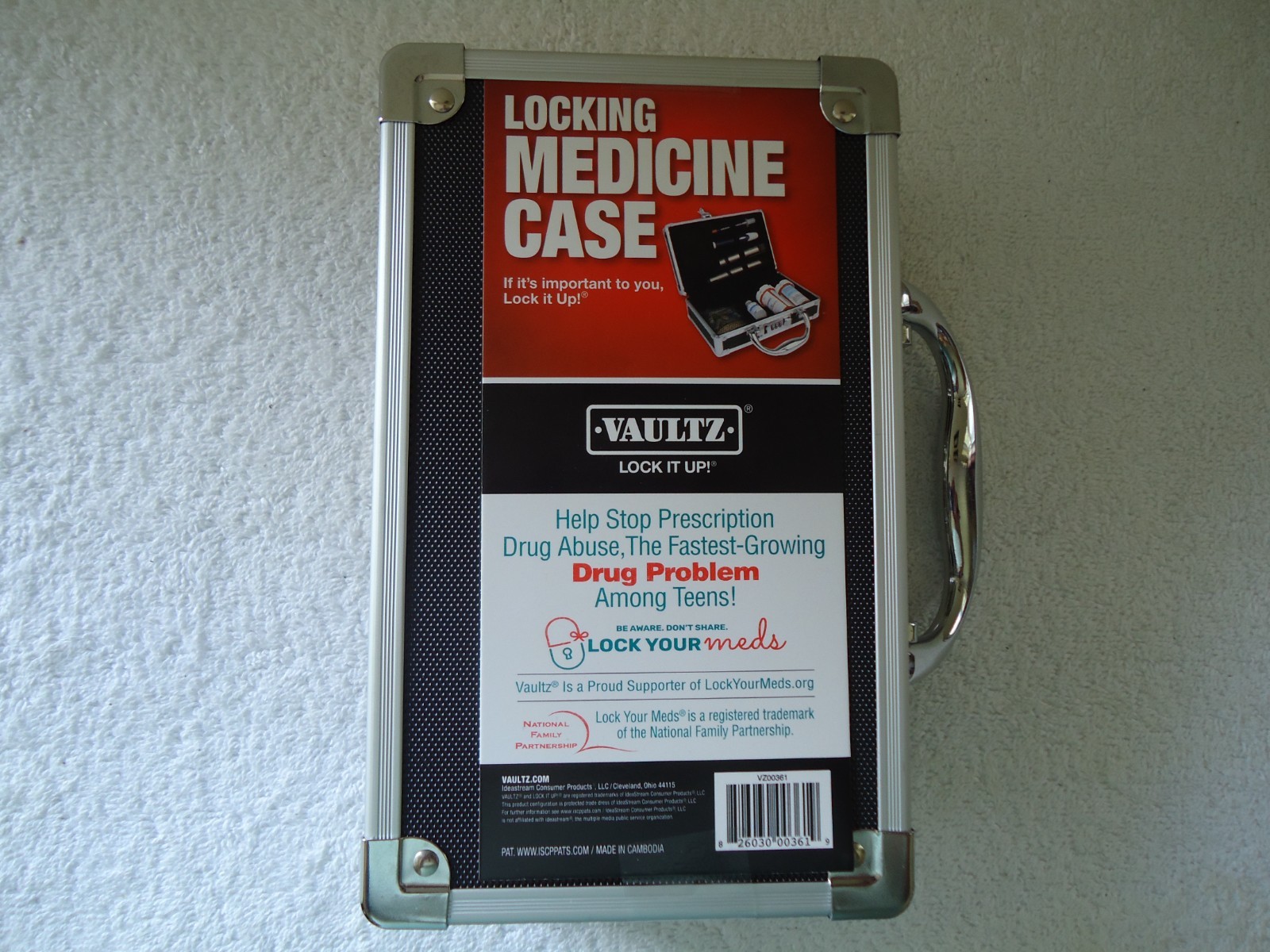 » NWT » Vaultz Locking Medicine Case » Great Multi Use Storage Case «
