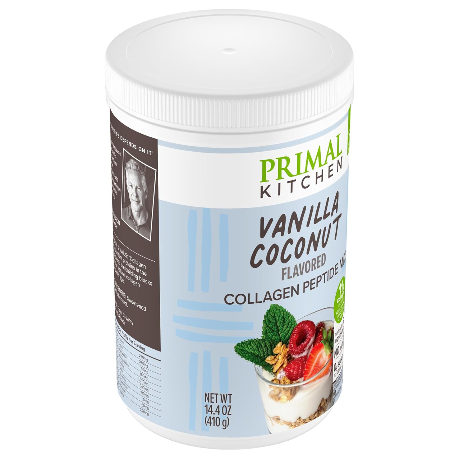 Primal Kitchen Vanilla Coconut Collagen Fuel Drink Mix 14.4oz