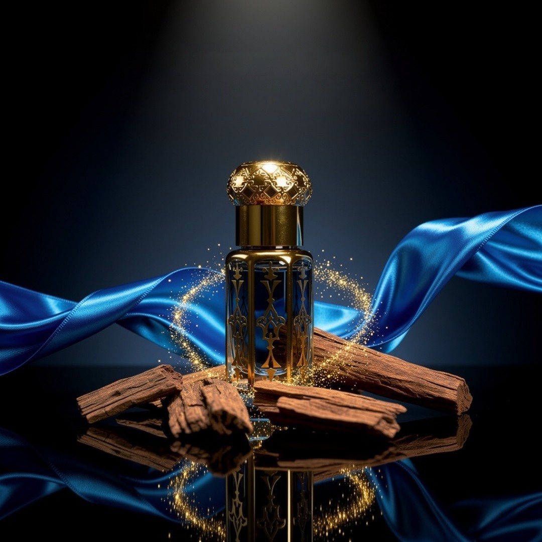 Blue Oud Attar Perfume Oil 11ml – Deep Agarwood Oud Fragrance Luxury Long Lastin