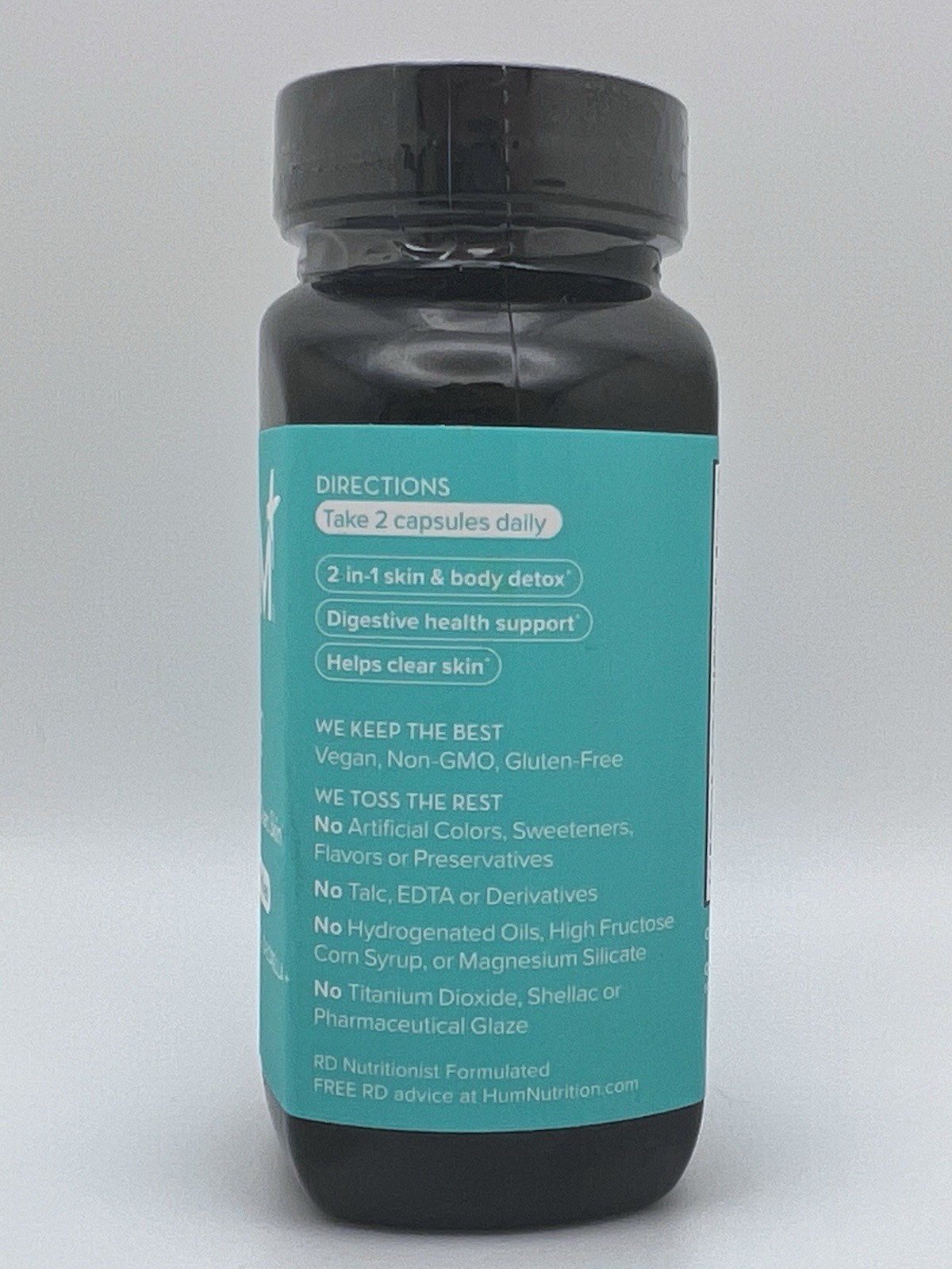HUM Daily Cleanse 60 Vegan Capsules detox Supplement Clear Skin Support Exp08/26