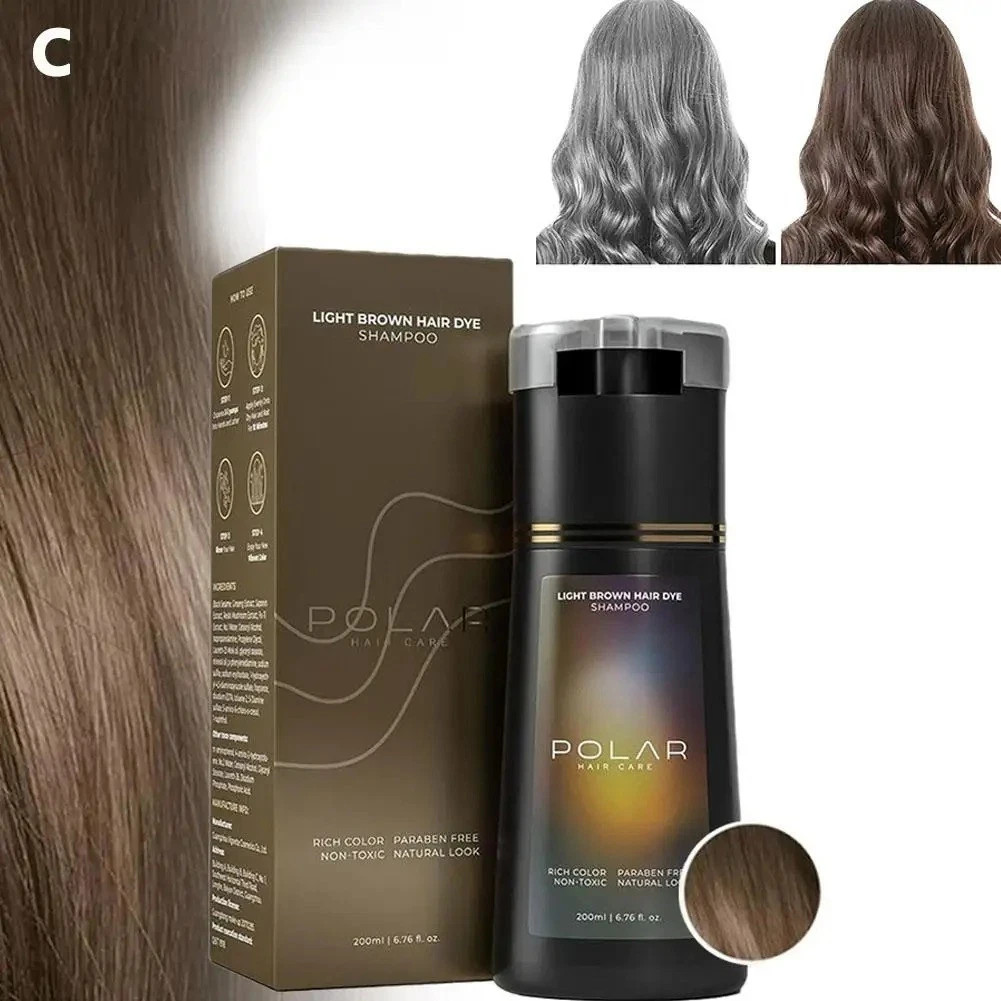 Polar-Hair Dye Shampoo Polar Hair Care, Hair Care Shampoo 200ML/6.7 OZ 3 Colors