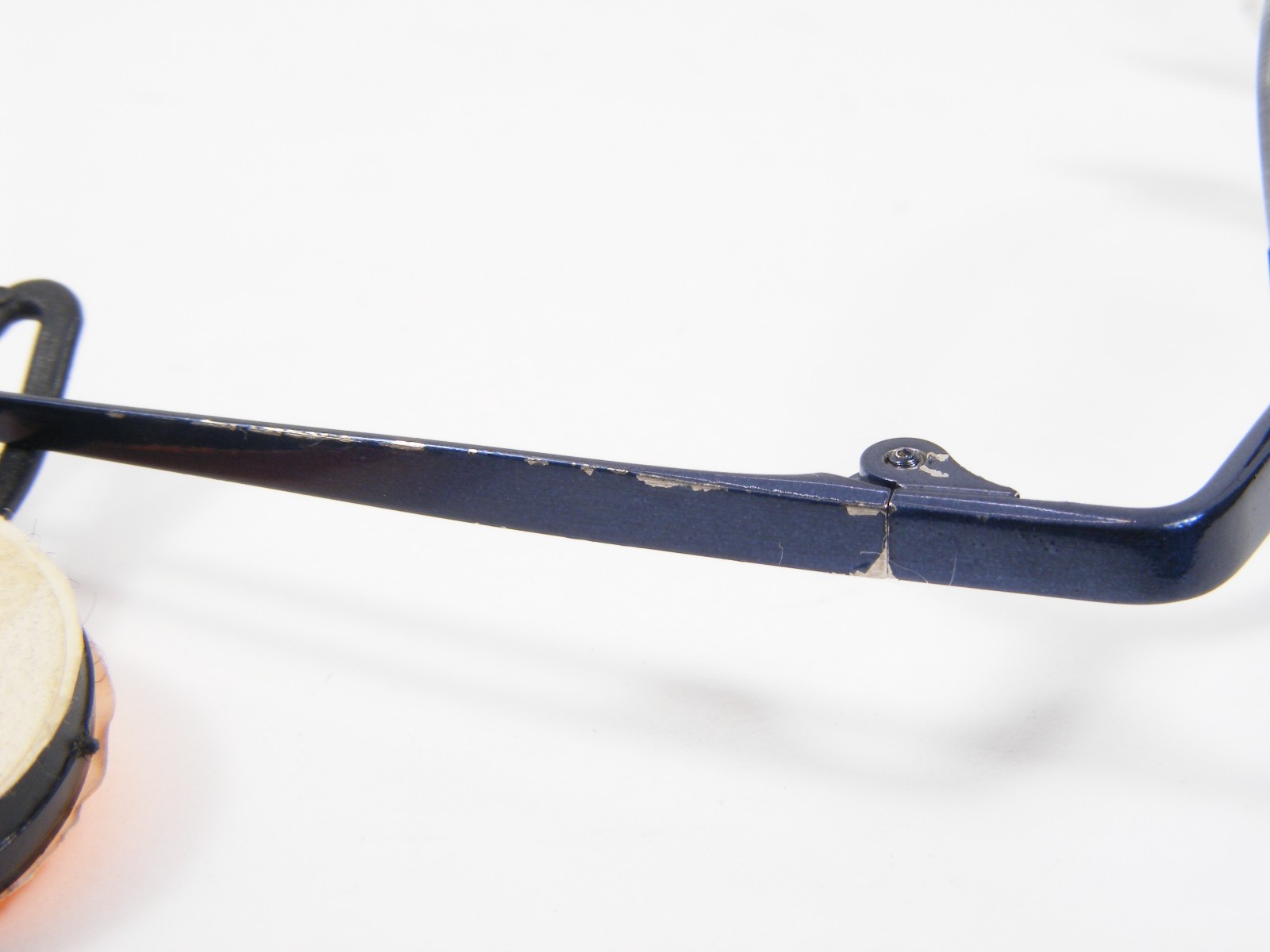 Vintage LOOK occhiali 1595 1530 Blue UNIQUE EYEGLASSES 37-25-135mm Italy (NOTES)