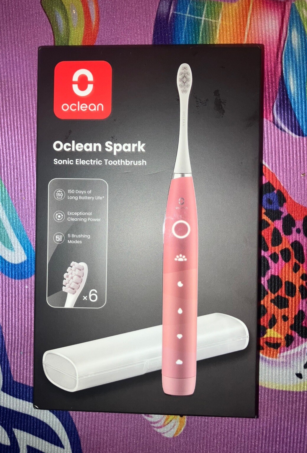 New sealed Oclean Spark Sonic Electric Toothbrush 5 Modes & 6 Brush Heads