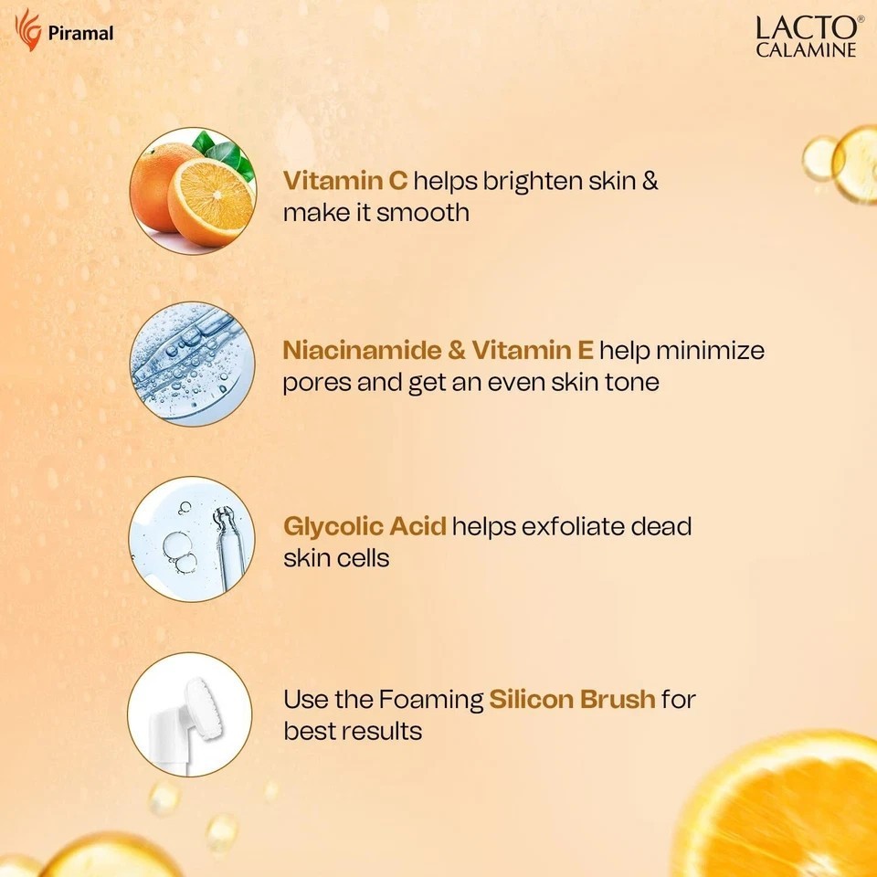 Lacto Calamine Vitamin C Foaming Face Wash Glowing Skin 150ml