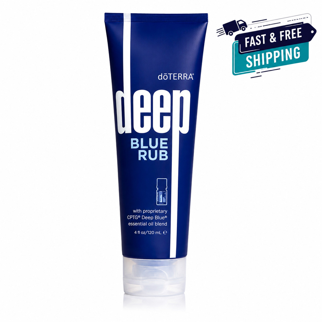 doTERRA Deep Blue Rub Body Cream 4 oz, Muscle Joint Rub Cream EXP 09/2028