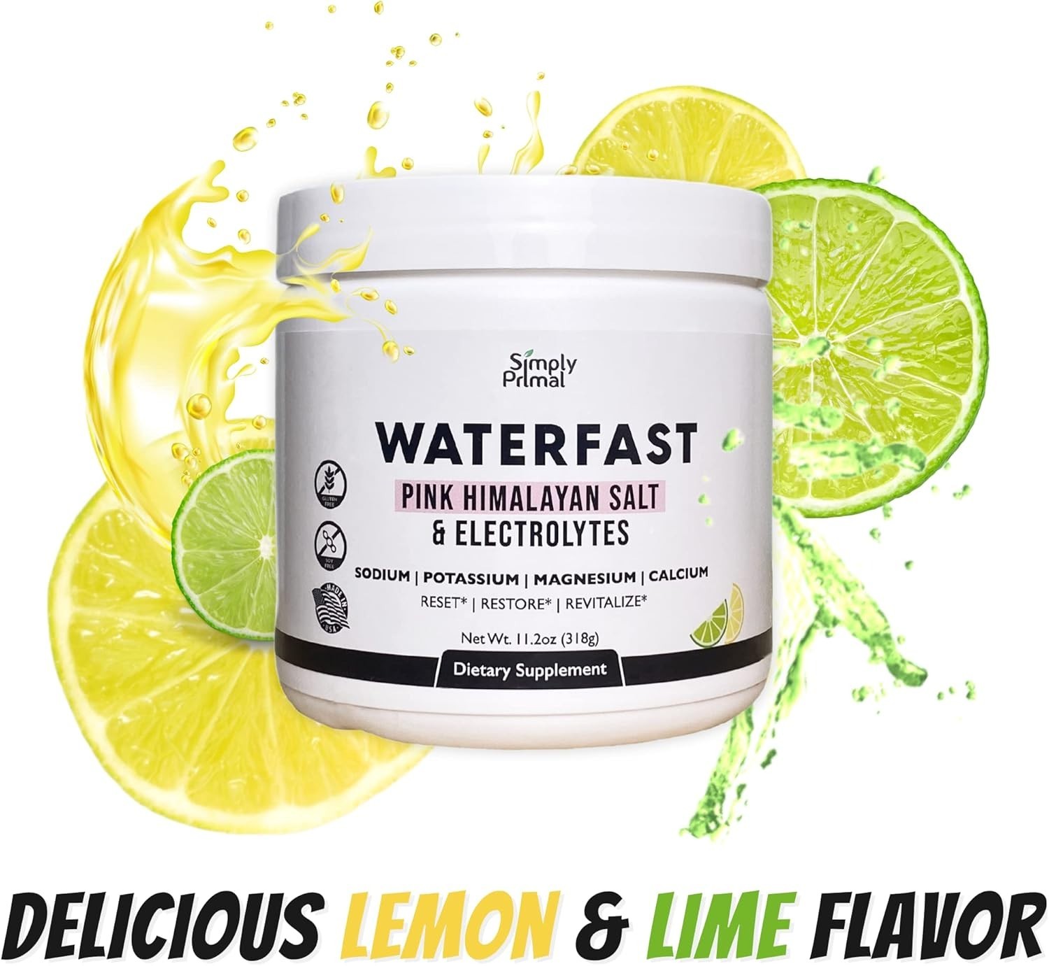 High-Quality Keto Electrolyte Powder – Lemon Lime Flavor for Fasting – 11.2 Oz