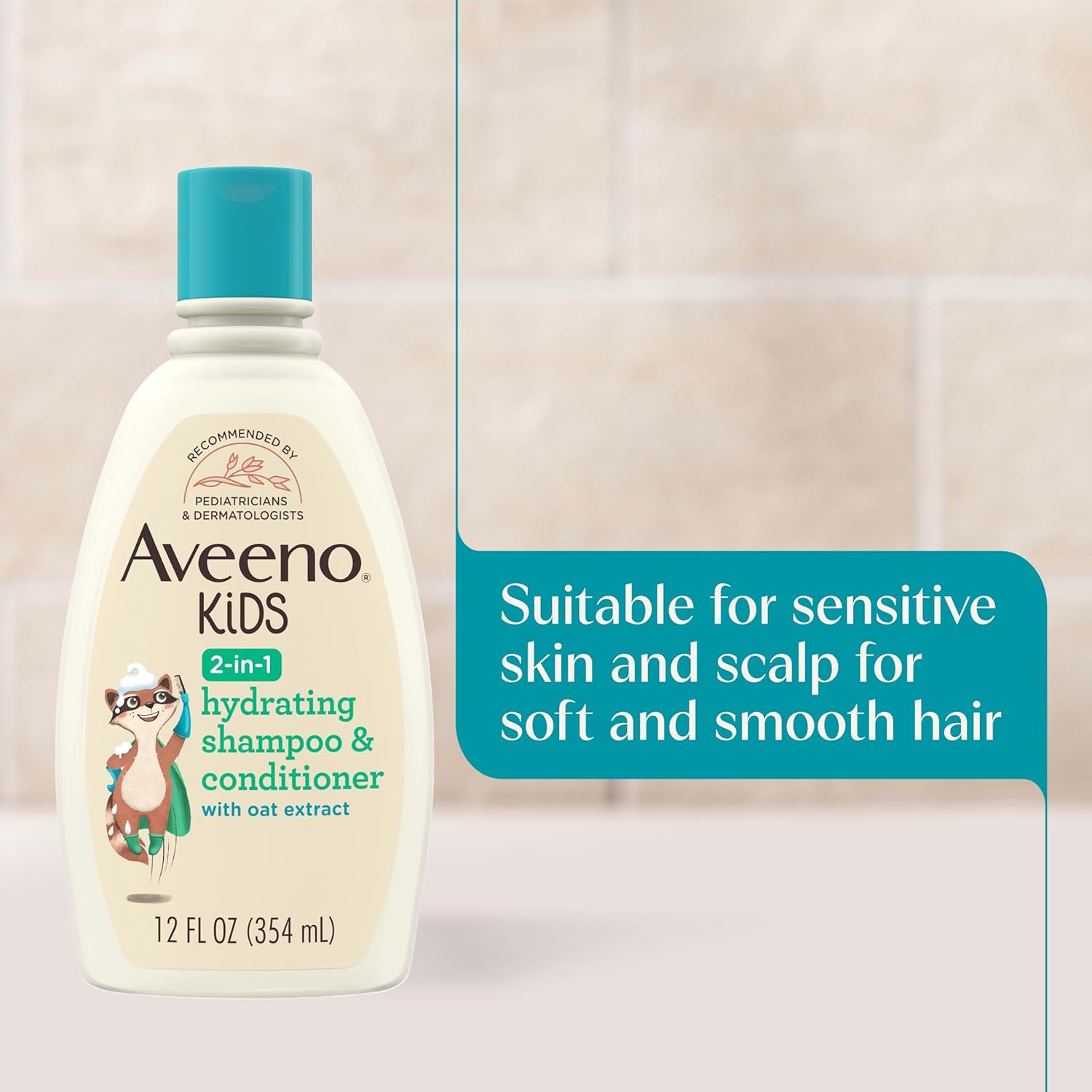 Aveeno Kids Shampoo & Conditioner, Formulated with Oat Extract to Gently Cleanse
