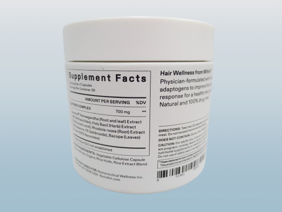 NUTRAFOL STRESS ADAPTOGEN MD HAIR WELLNESS BOOSTER 180 CAPSULES 2027 NWOB