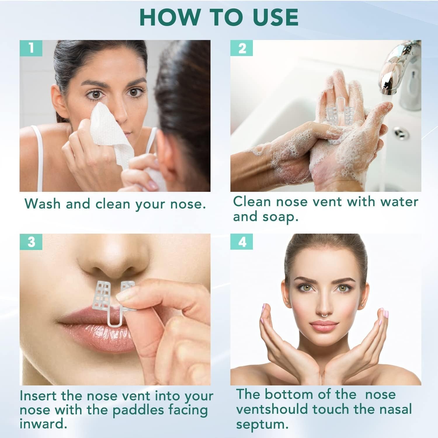 Anti Snoring Nose Vent 8 Nasal Cones Nasal Dilator to Stop Snoring – Effectiv…