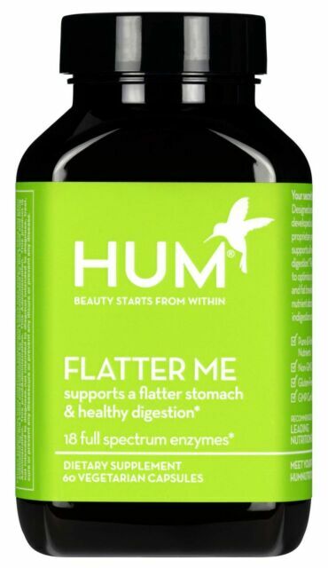 Hum Nutrition Flatter Me Digestive Enzymes Capsules – 60 Count