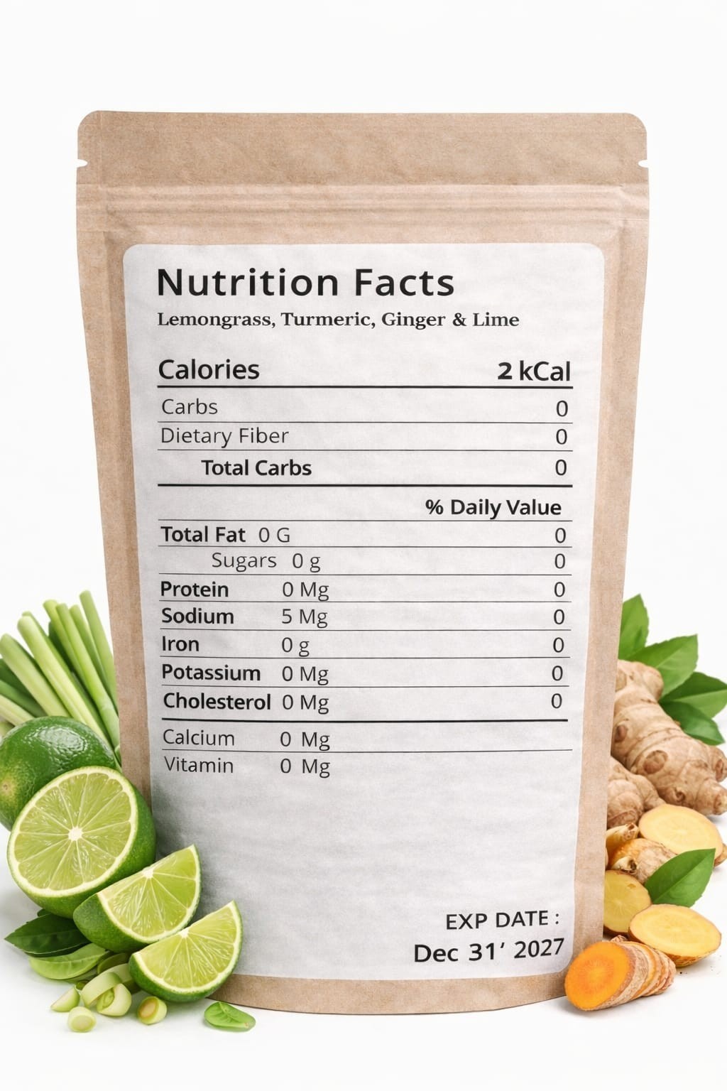 Organic LEMONGRASS with GINGER & LIME TEA -30 Bags…