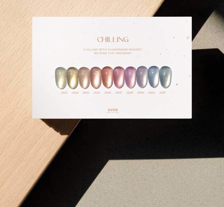 DVOK Chilling Magnet Gel Polish Champagne Cat Eye Nail Gel K-Beauty