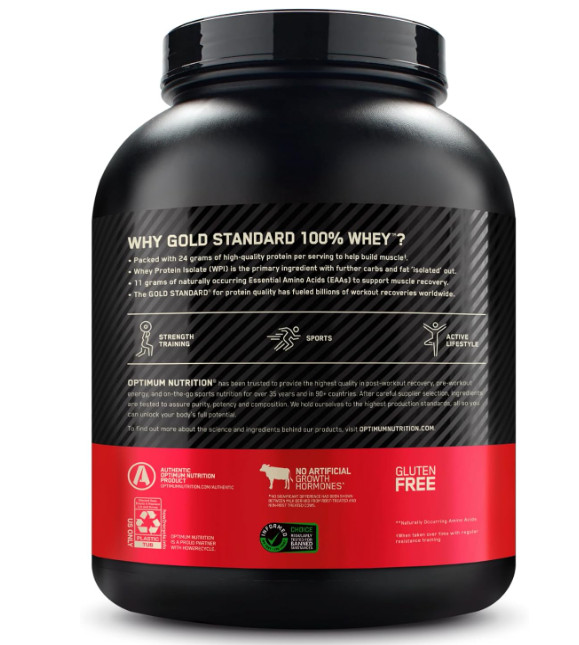 Optimum Nutrition Gold Standard Whey Vanilla 5LB 73 Servings