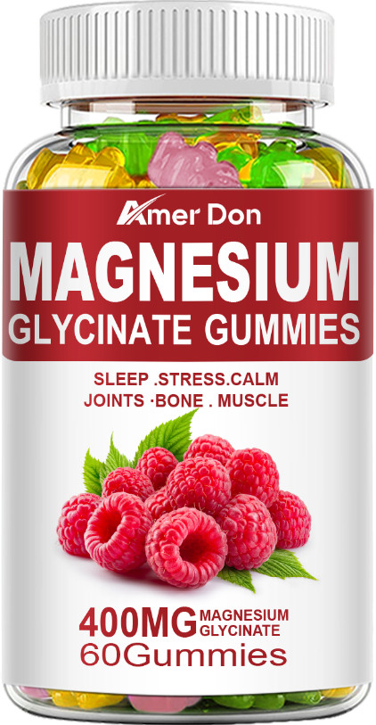 Magnesium Glycinate Vit D3 60 Vegan Gummies Raspberry Flavour Adults Kids (5+)